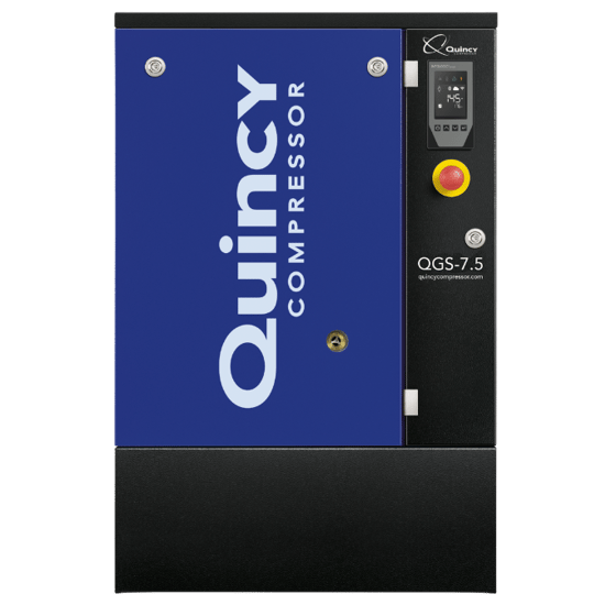 Quincy QGS 7.5 hp floor mounted rotary screw air compressor